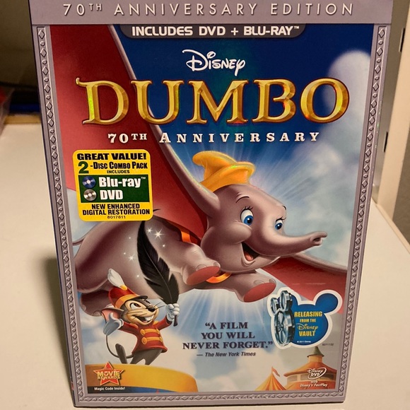 Disney Dumbo Blu-ray + DVD - Picture 1 of 7